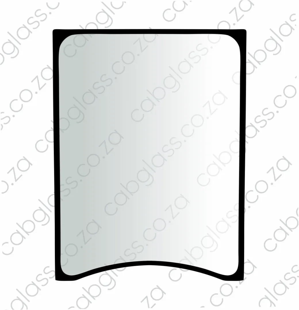 FRONT UPPER (Half moon cut out at bottom) | CAT EXCAVATOR D-SERIES | Cabglass