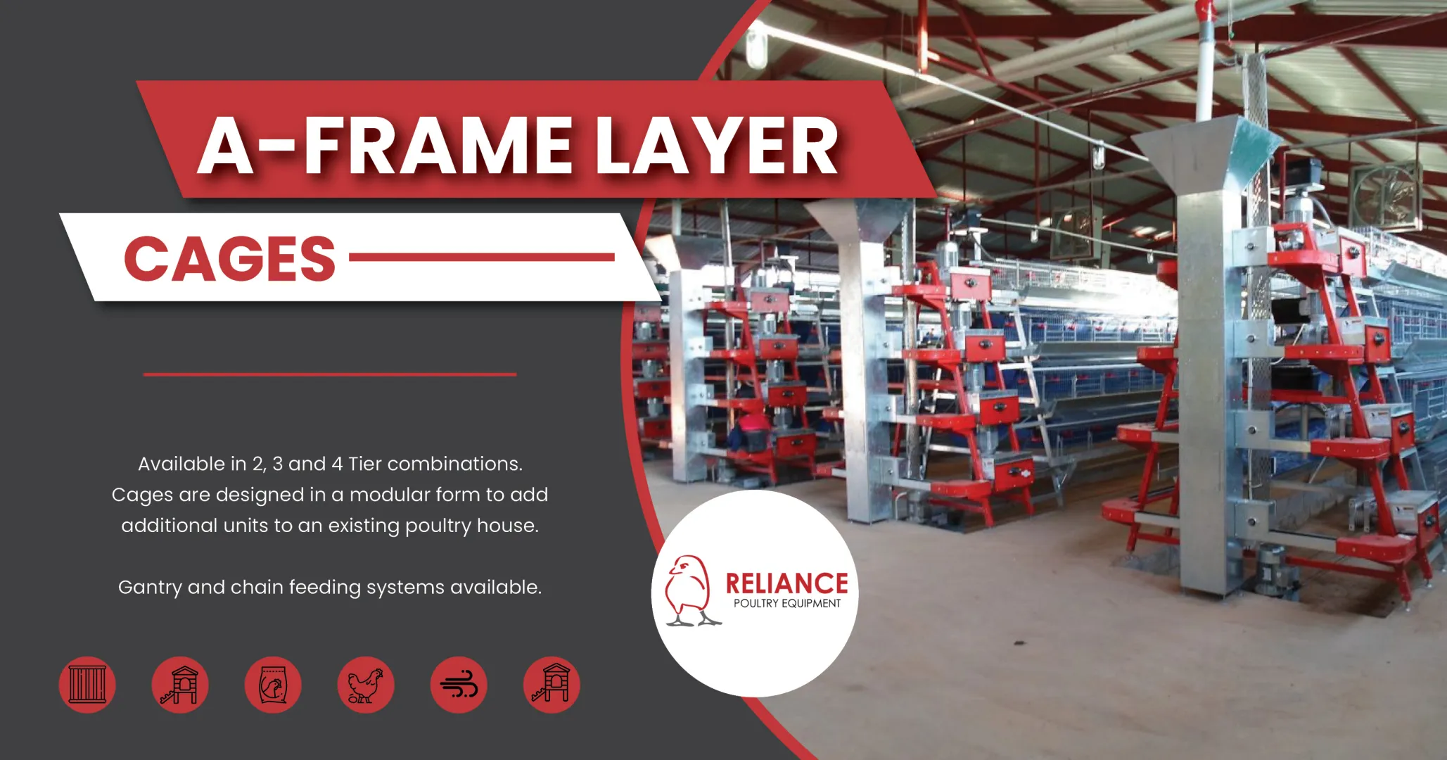 A – Frame layer cages | Reliance Poultry Equipment
