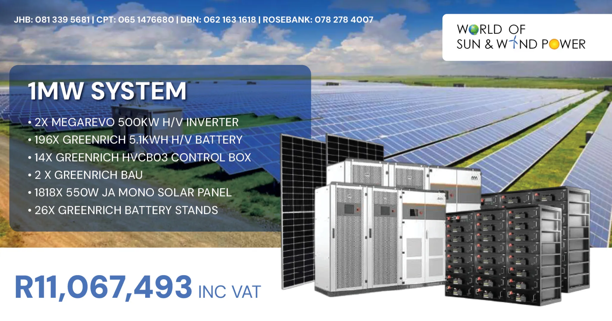 1MW Solar system | World of Sun &amp; Wind Power