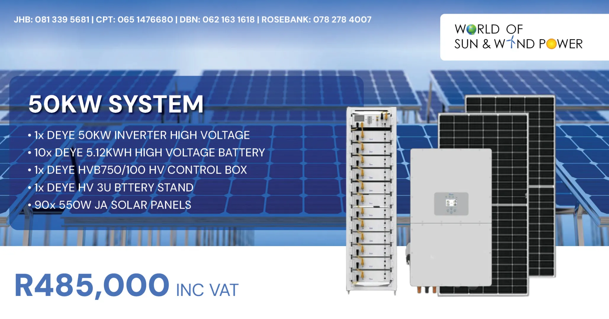 50KW Solar system | World of Sun &amp; Wind Power
