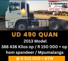 UD 490 QUAN | 2013 Model | T.G Hendriks boerdery