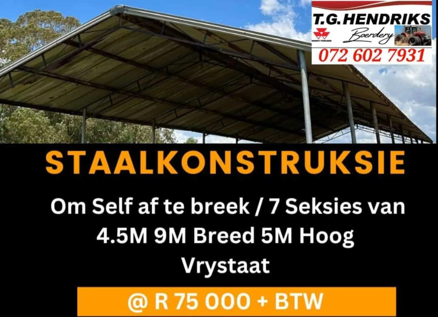 Staalkonstruksie | T.G Hendriks boerdery