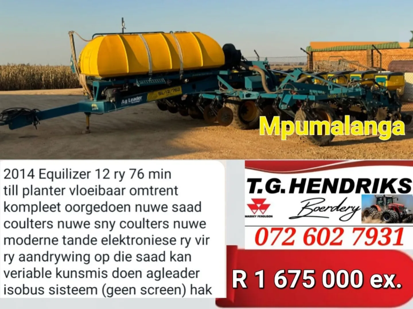 2014 Equilizer | T.G Hendriks boerdery