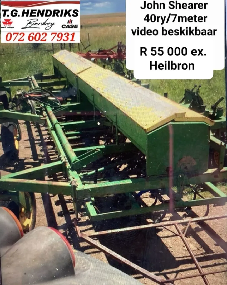 John Shearer 40 ry 7 meter | T.G Hendriks boerdery
