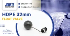 HDPE 32 mm float valve | Jooste Cylinder & Pump Co. (PTY) Ltd