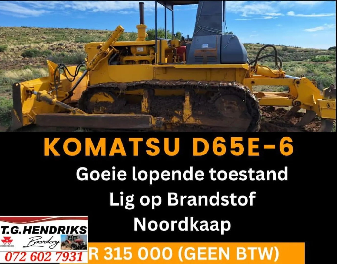 Komatsu D65E-6 | T.G Hendriks boerdery