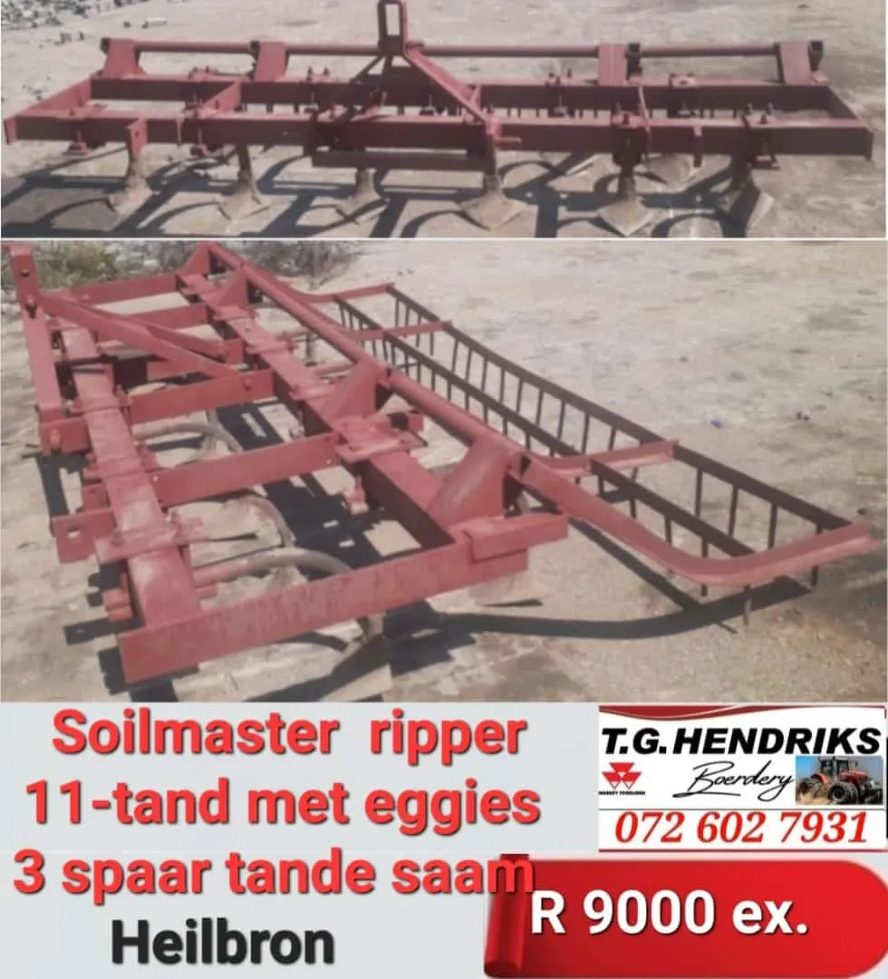 Soilmaster ripper 11-Tand met eggies | T.G Hendriks boerdery