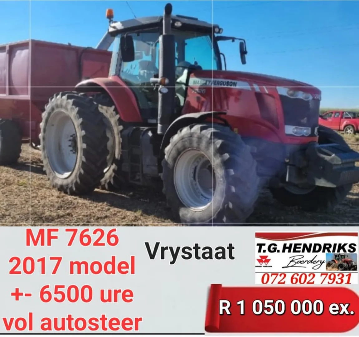 Massey Ferguson 7626 | 2017 Model | T.G Hendriks boerdery