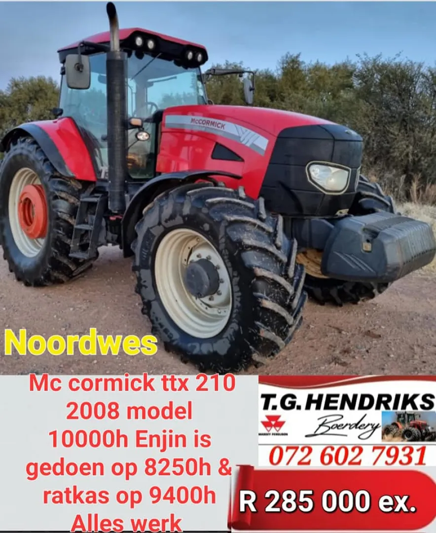 Mc Cormick TTX 210 | 2008 Model | T.G Hendriks boerdery