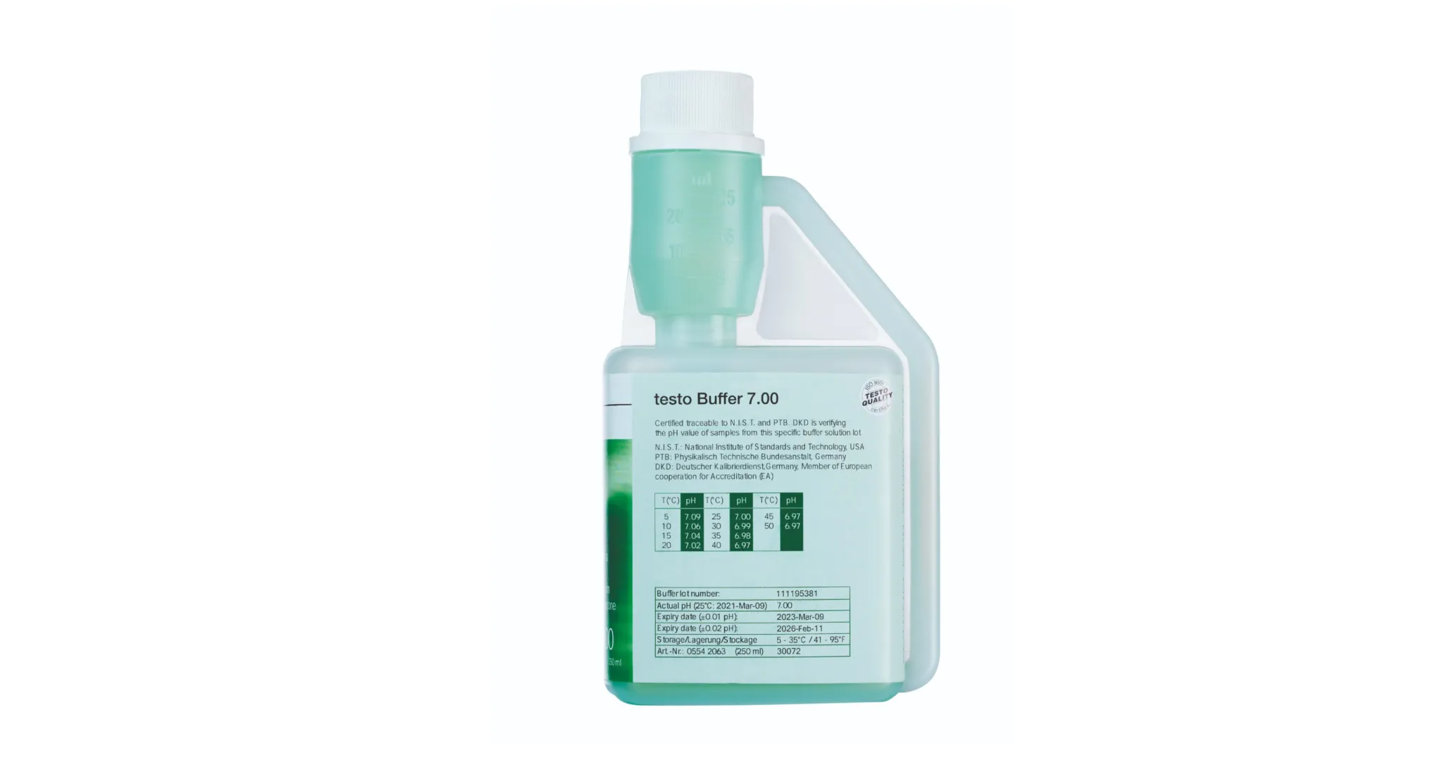 Calibrate and adjust your pH measuring instruments | The pH buffer solution 7.00 | Kentmaster