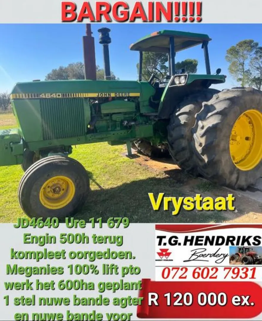 John Deere | 4640 | T.G Hendriks boerdery
