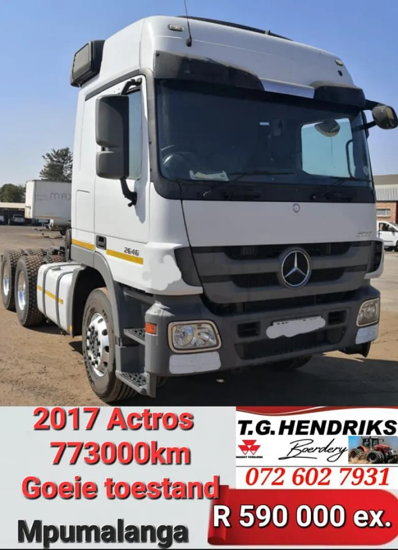 2017 Actros | T.G Hendriks boerdery