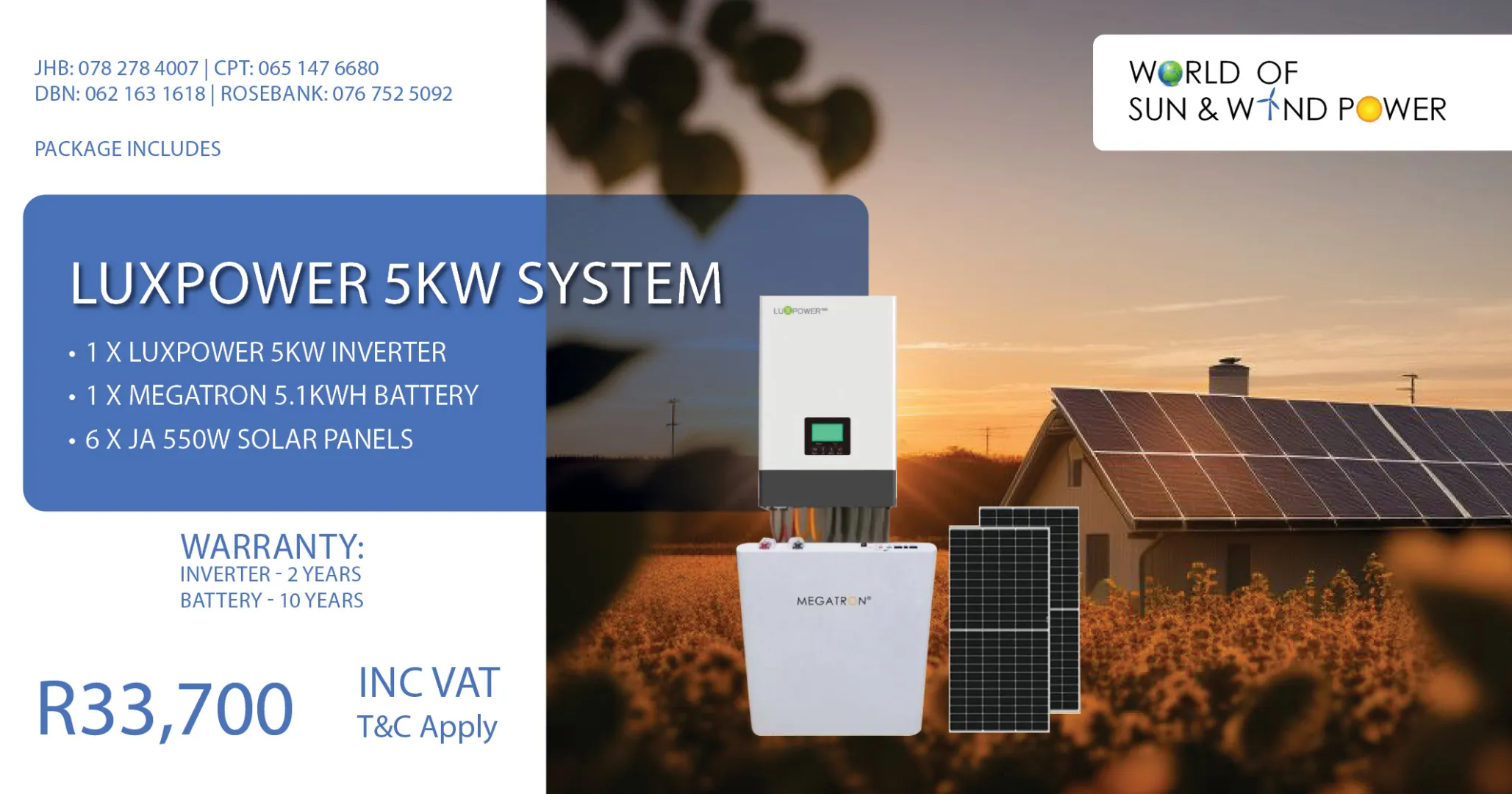 LUXPOWER 5KW system | World of Sun &amp; Wind Power
