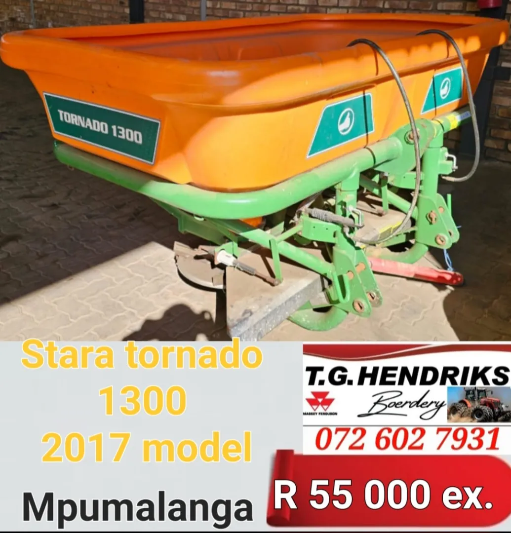 Stara Tornado 1300 | 2017 Model | T.G Hendriks boerdery