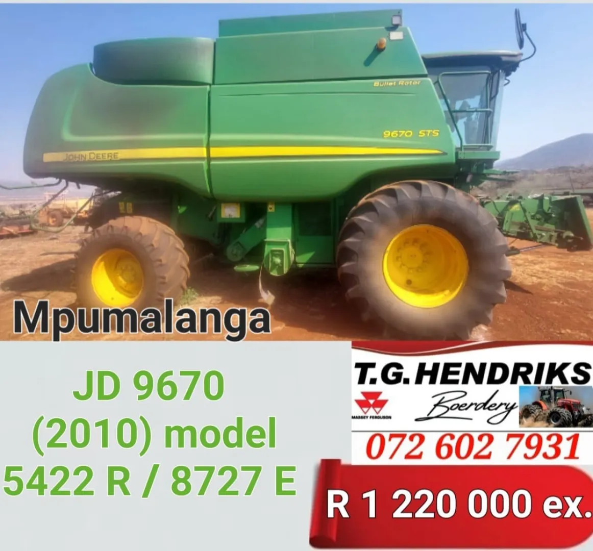 2010 John Deere 9670 | T.G Hendriks boerdery