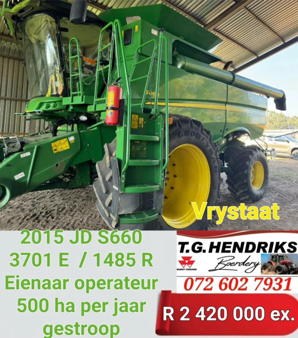 2015 John Deere S660 | T.G Hendriks boerdery