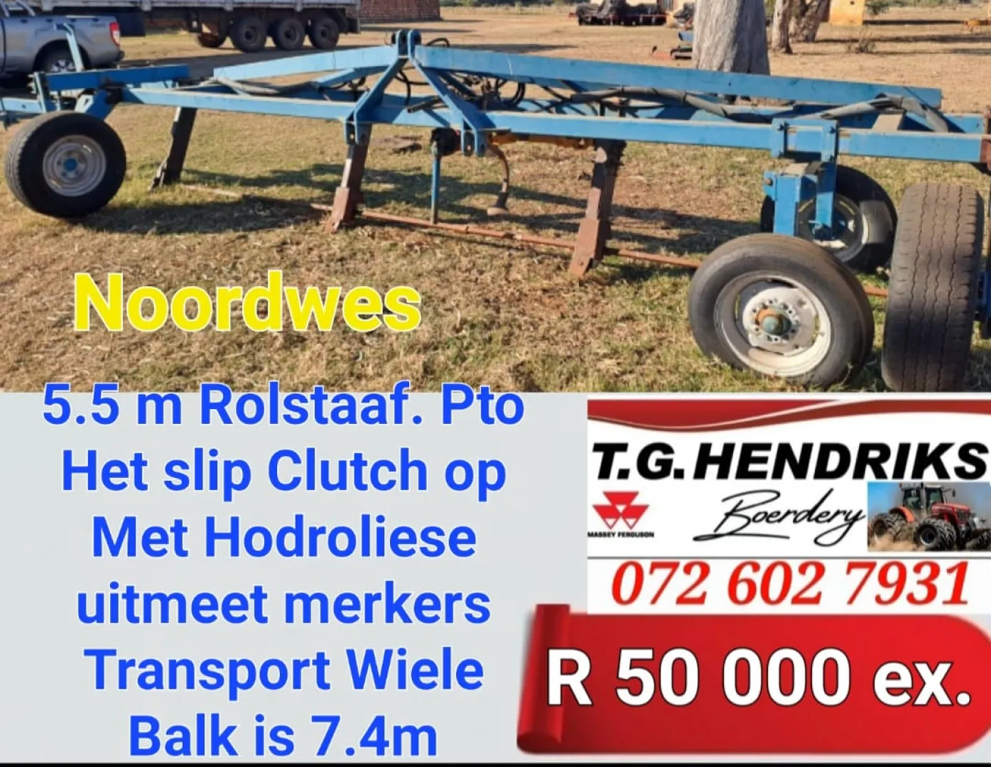 5.5 m Rolstaaf | T.G Hendriks boerdery