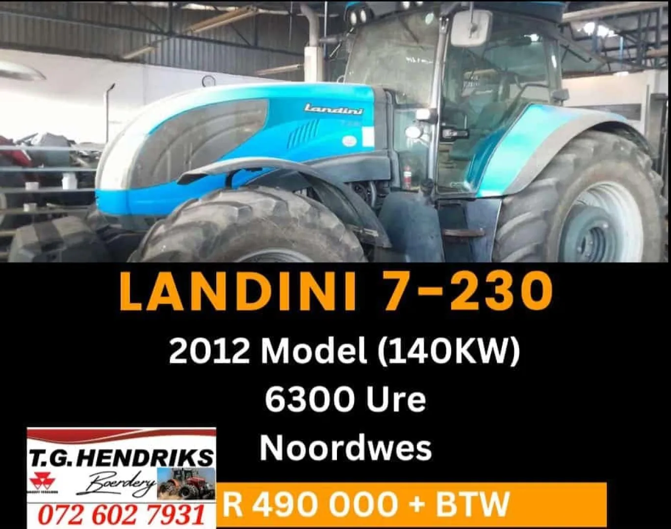 7-230 Landini 2012 model | T.G Hendriks boerdery