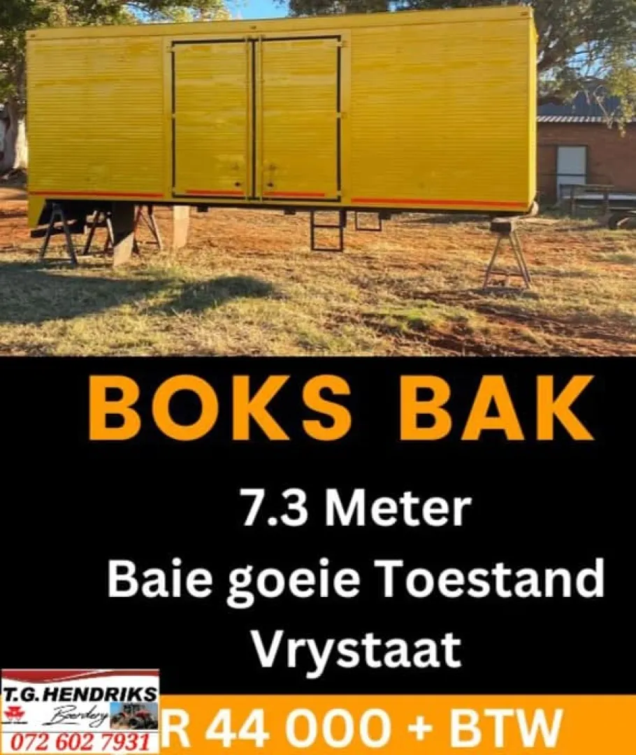 Boks bak 7.3 meter | T.G Hendriks boerdery