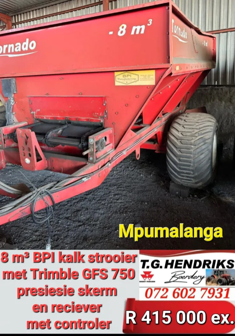 8 m³ kalk strooier | T.G Hendriks boerdery
