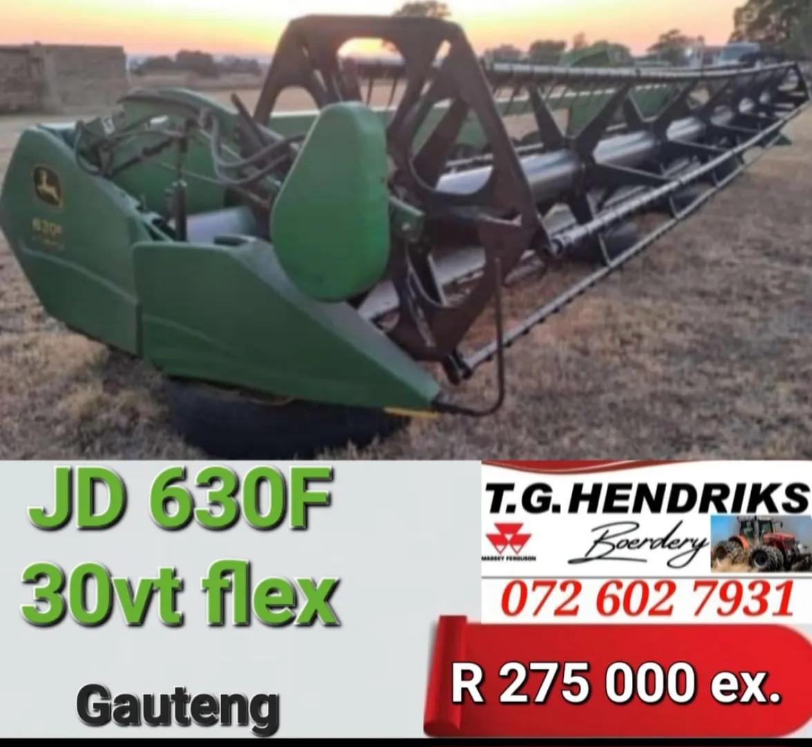 John Deere 630F 30 vt Flex | T.G Hendriks boerdery