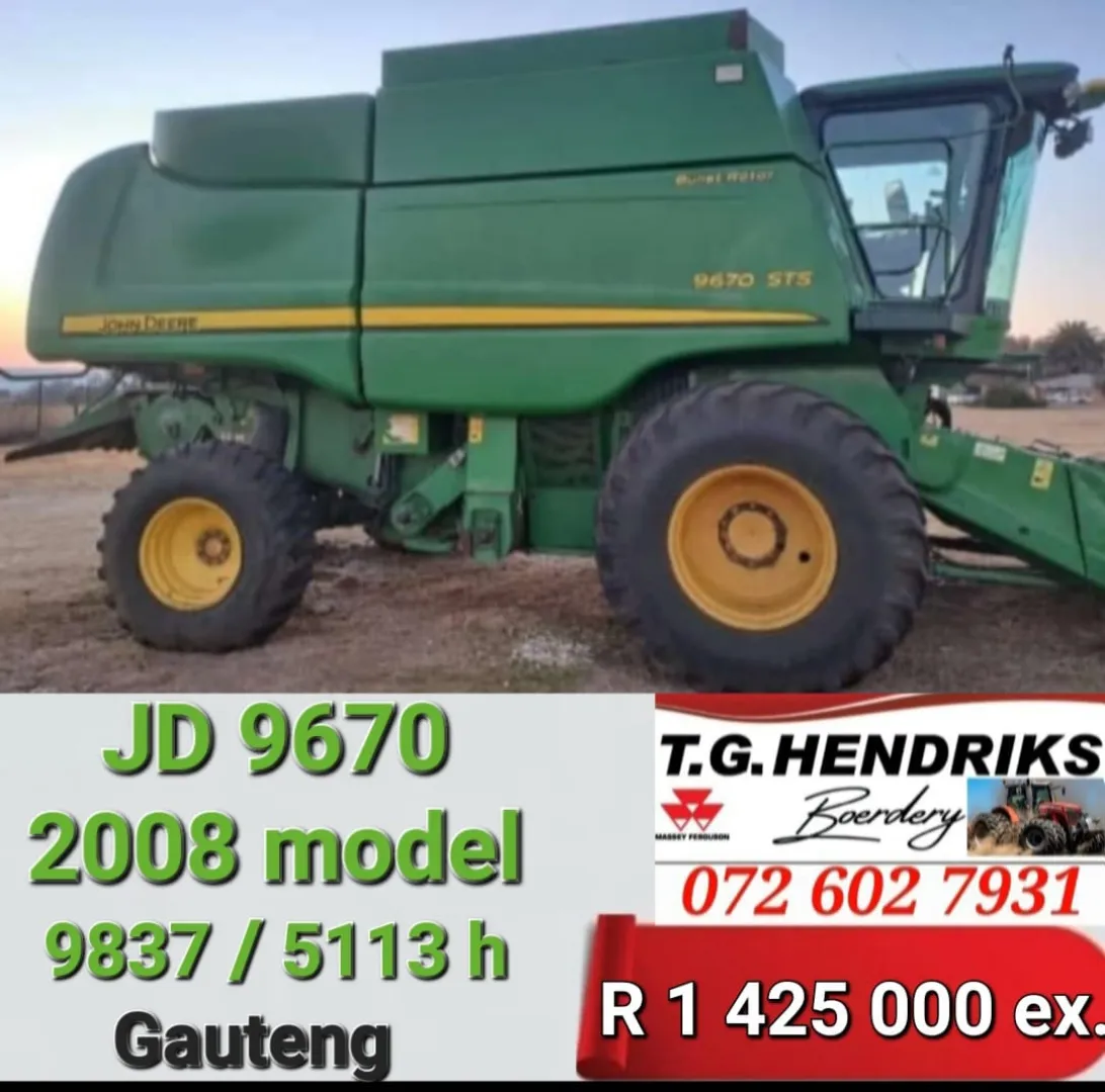 John Deere 9670 2008 model | T.G Hendriks boerdery