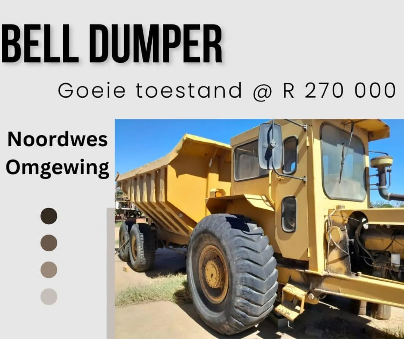 Bell dumper | T.G Hendriks boerdery