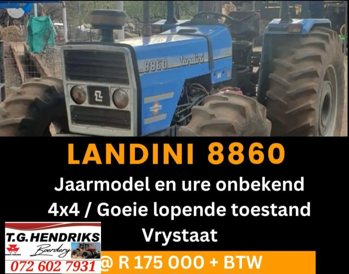 Landini 8860 4 x 4 | T.G Hendriks boerdery