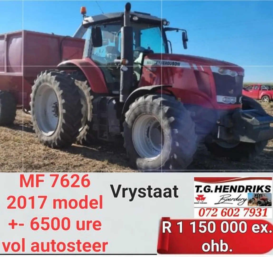 Massey Ferguson 7626 | T.G Hendriks boerdery