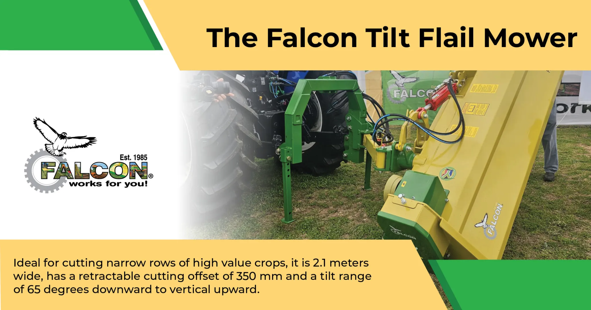 The Falcon Tilt Flail Mower | Falcon Equipment