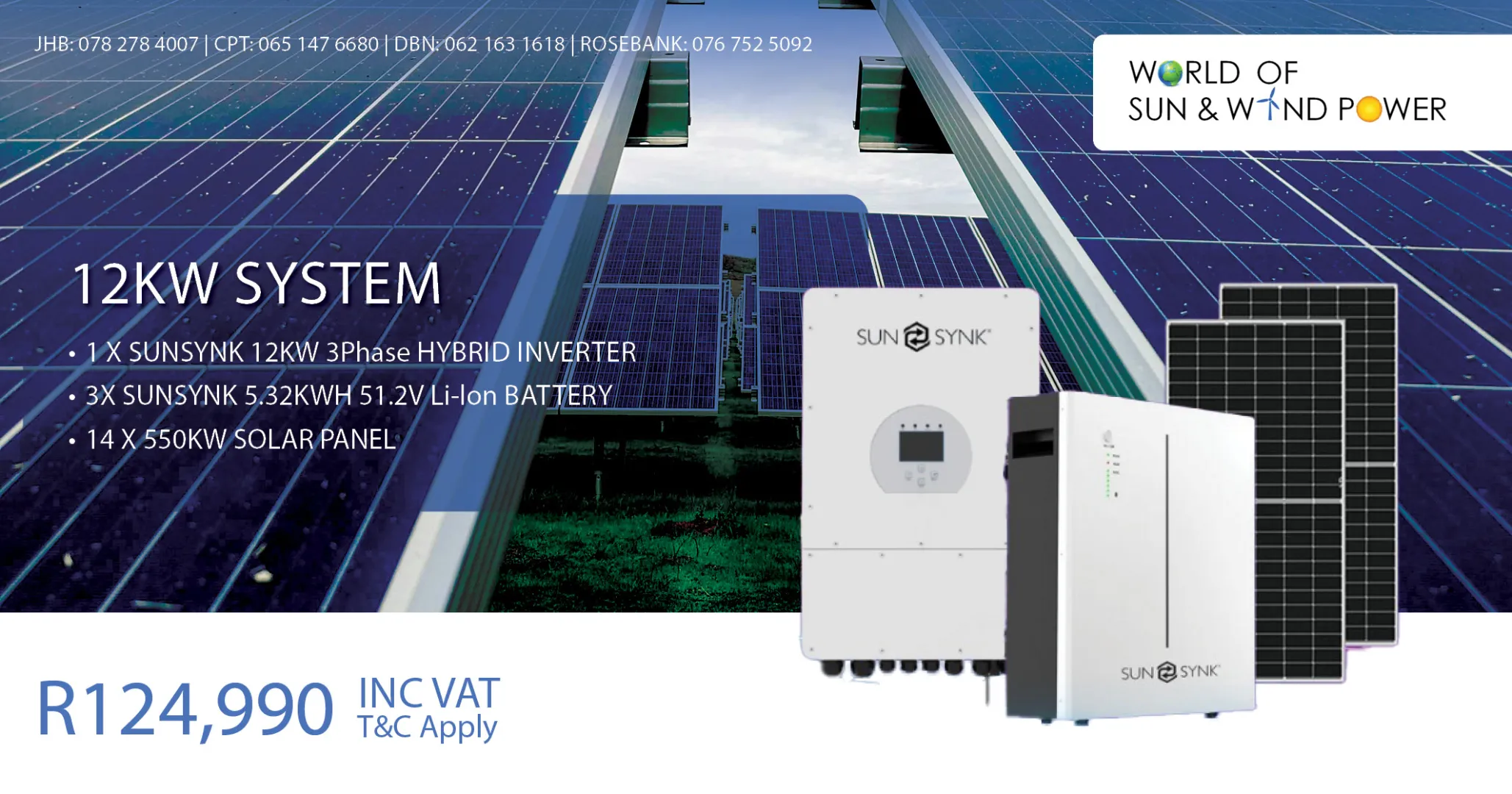 12KW system | World of Sun &amp; Wind Power