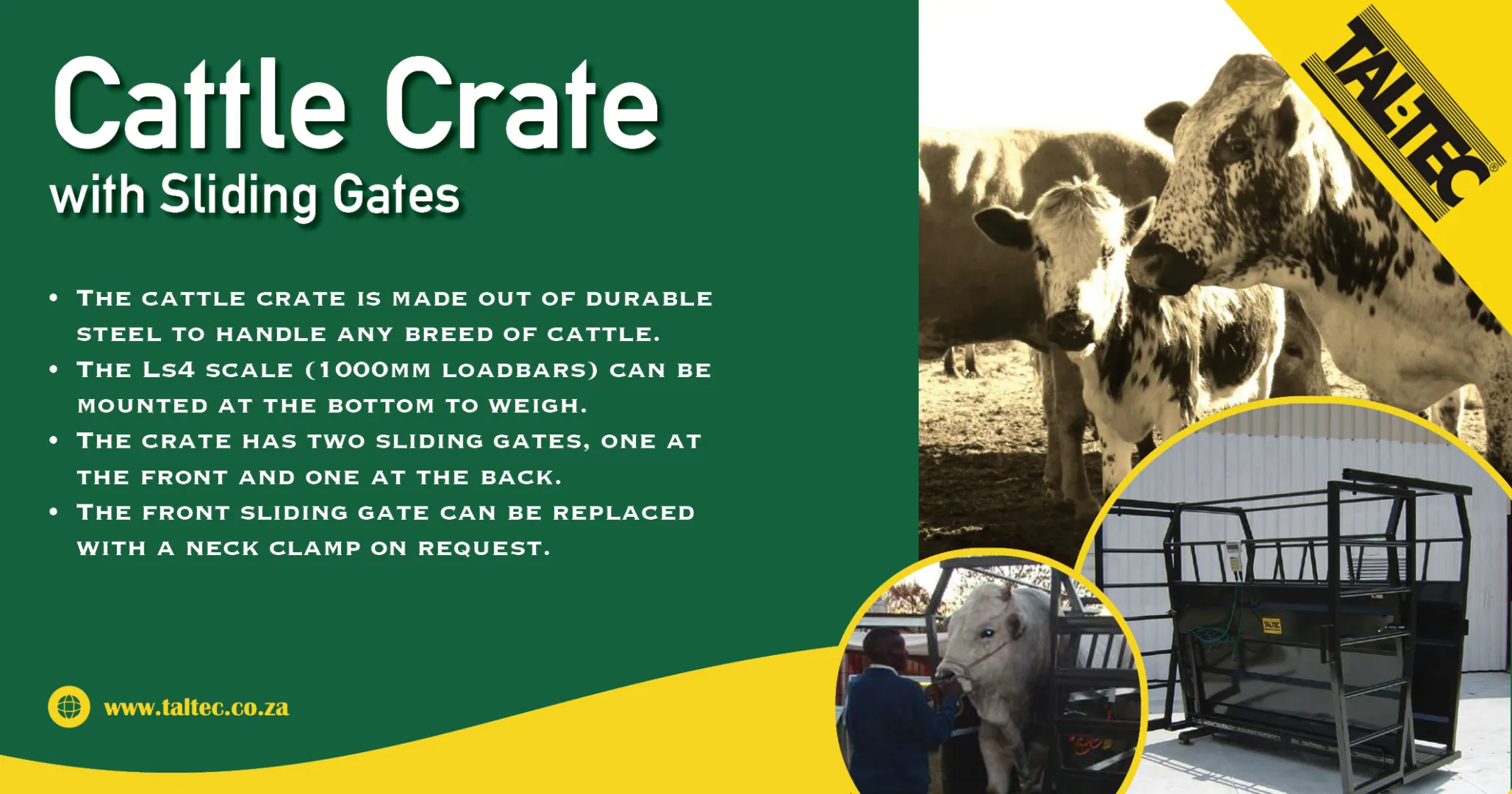 Cattle Crate - Sliding Doors | Tal-Tec