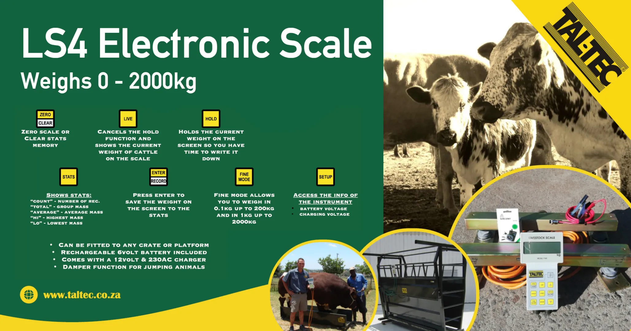 LS4 Electronic Scale 600mm | Tal-Tec