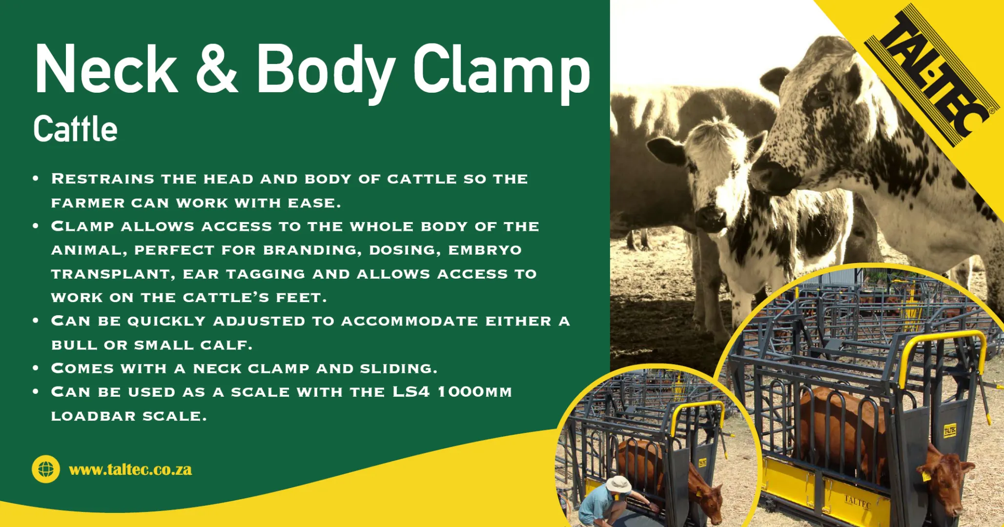 Neck and Body Clamp - Sliding Gate | Tal-Tec