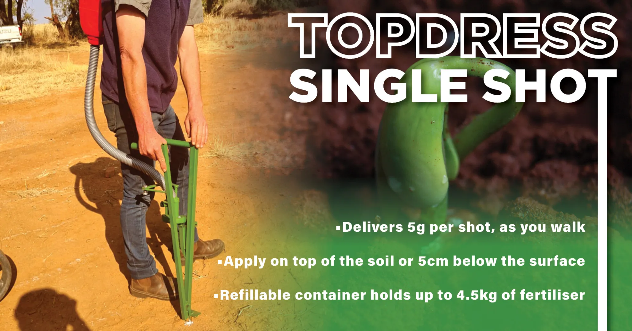 Topdress single shot planter | Farmerfirst