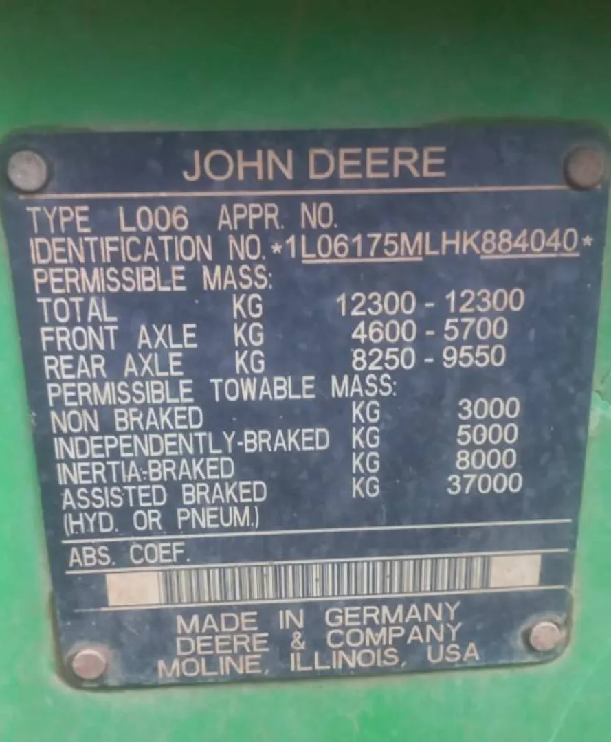 2018 John Deere 6175M