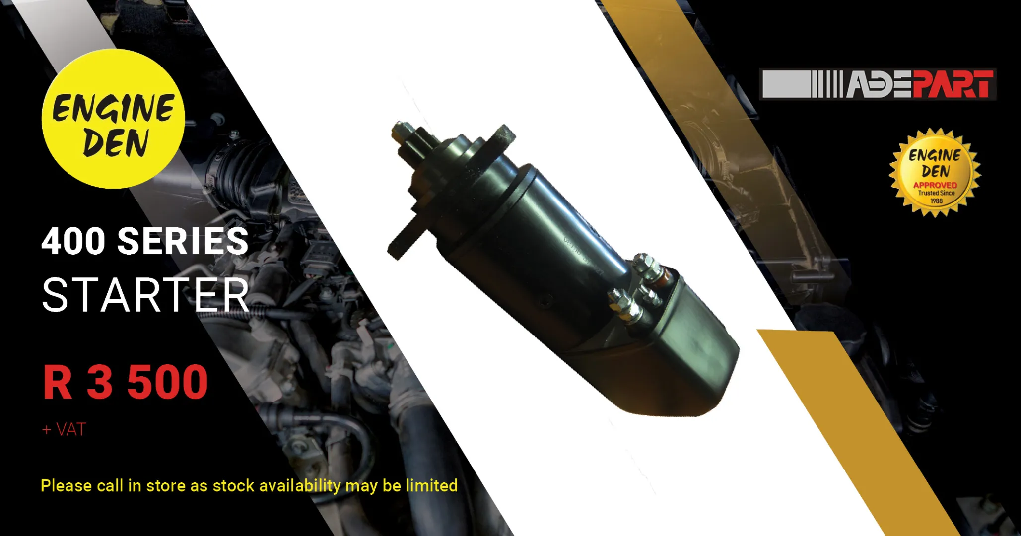 400 Series starter | Engine Den