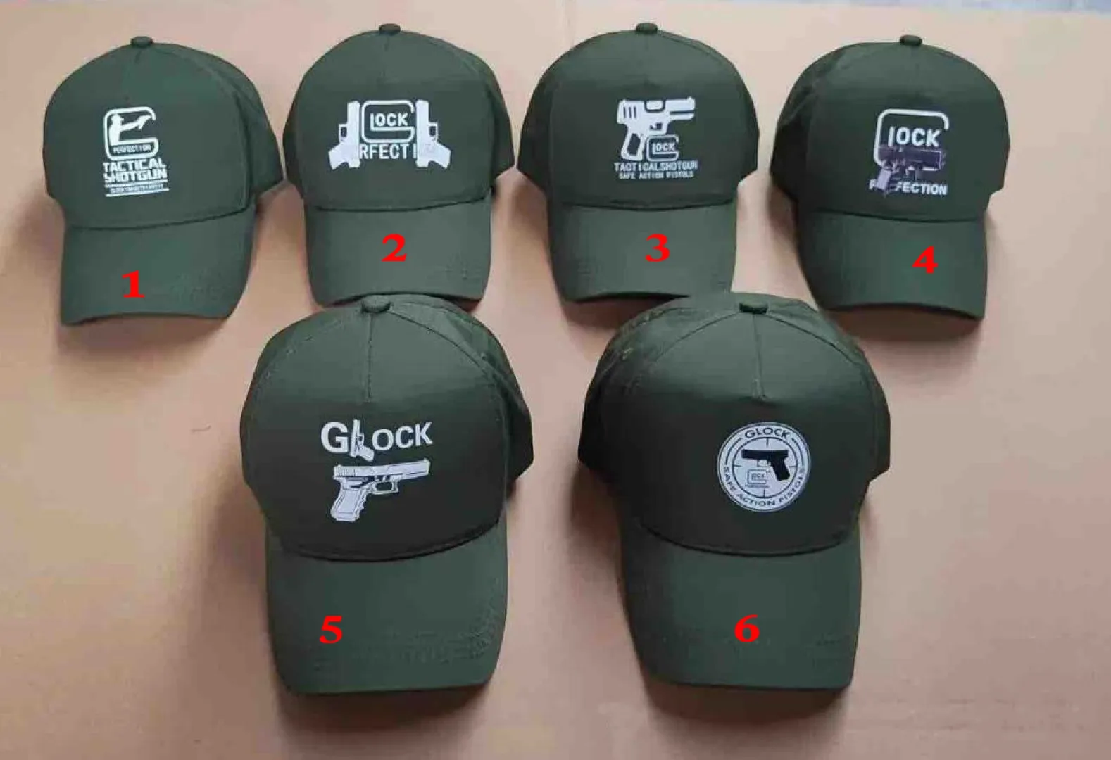 Tye Glock Caps Olive Green | Outdoor Innovation