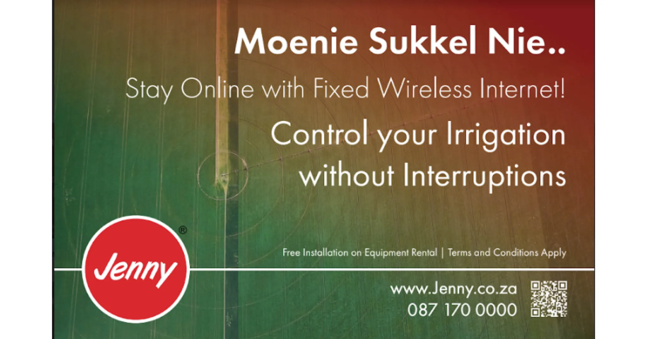 Control your irrigation systems without any internet interruptions! | Jenny Internet