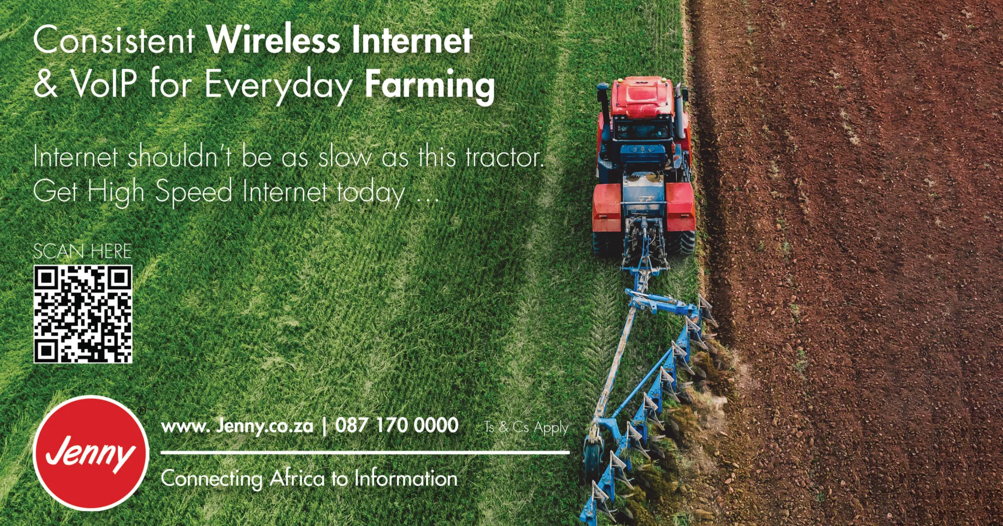 Consistent wireless internet &amp; VoIP for everyday farming! | Jenny Internet