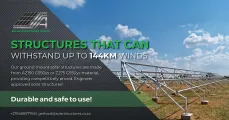 Structures that can withstand up to 144KM winds | Solar Structures Africa