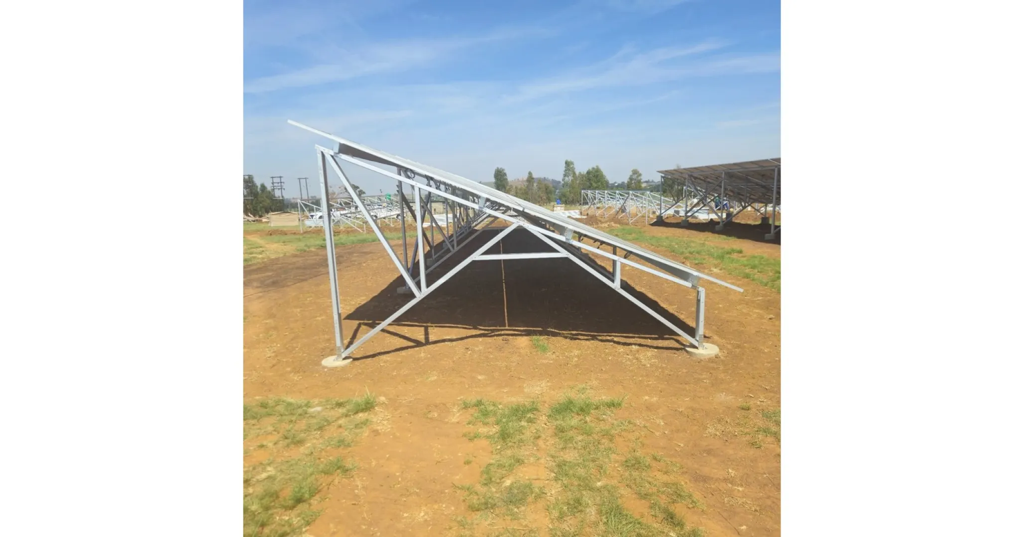 Ground mount solar structures, designed and manufactured | Solar Structures Africa