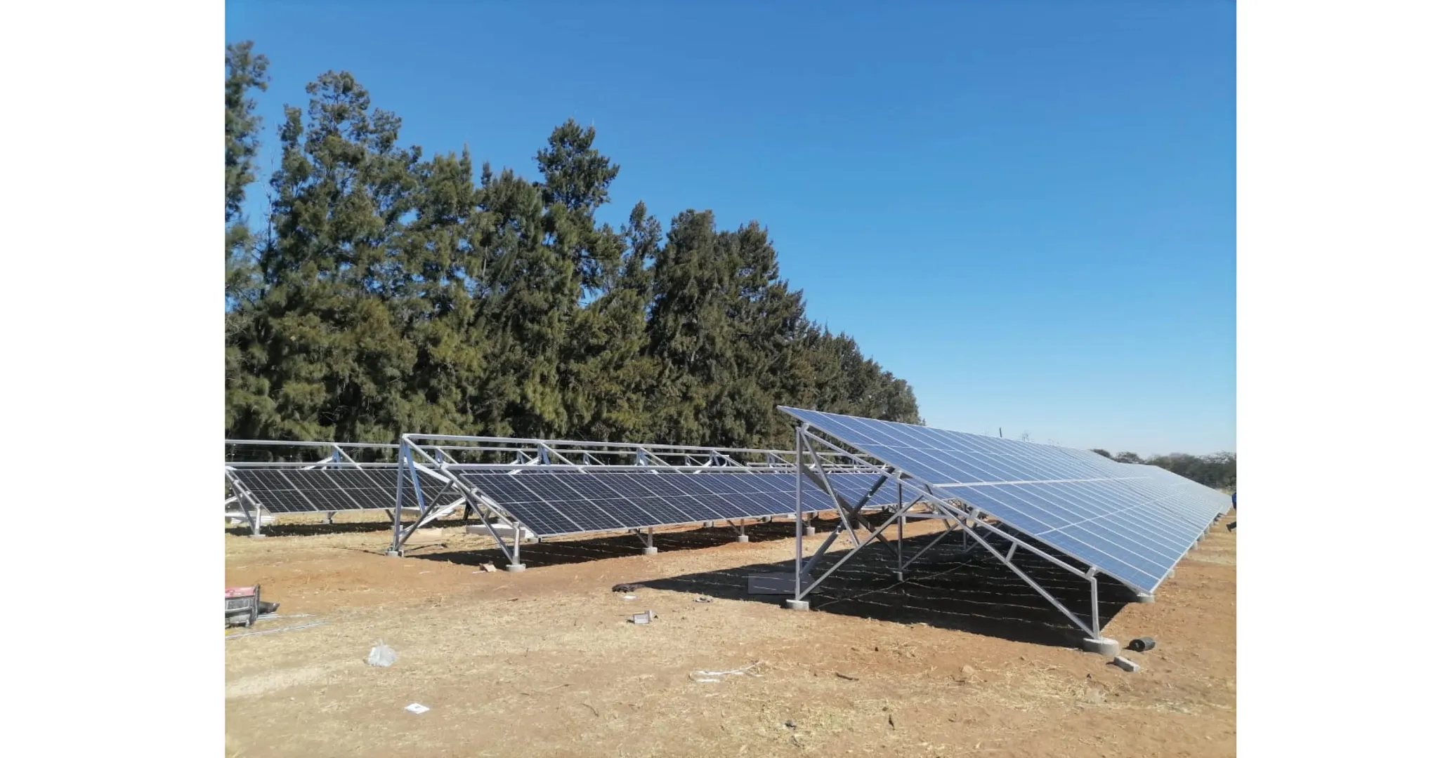 Ground mount solar structures, designed and manufactured | Solar Structures Africa