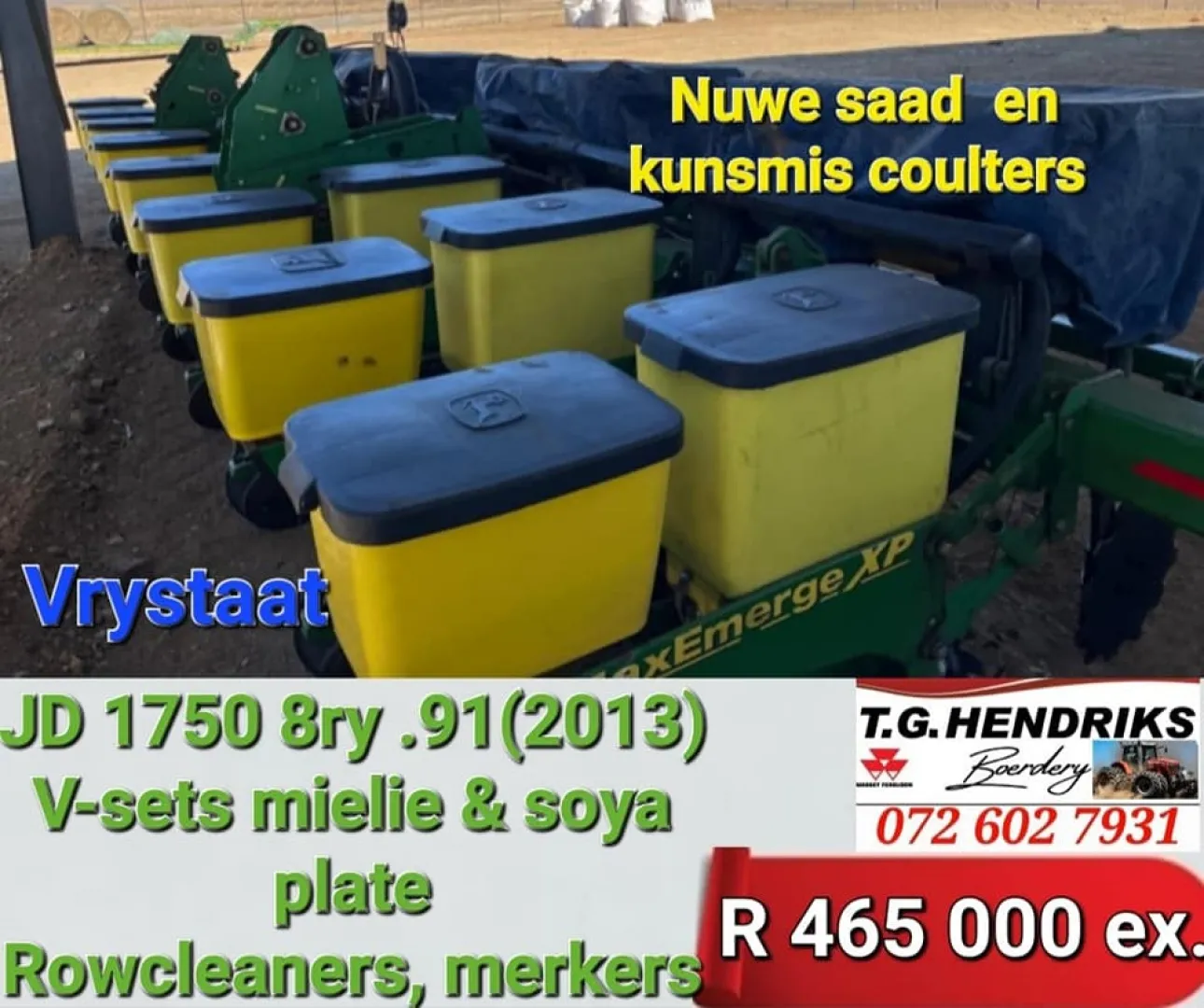 John Deere 1750 8ry.91 | T.G Hendriks boerdery