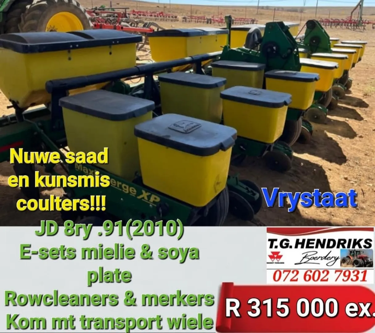 John Deere 2010 8ry.91 | T.G Hendriks boerdery