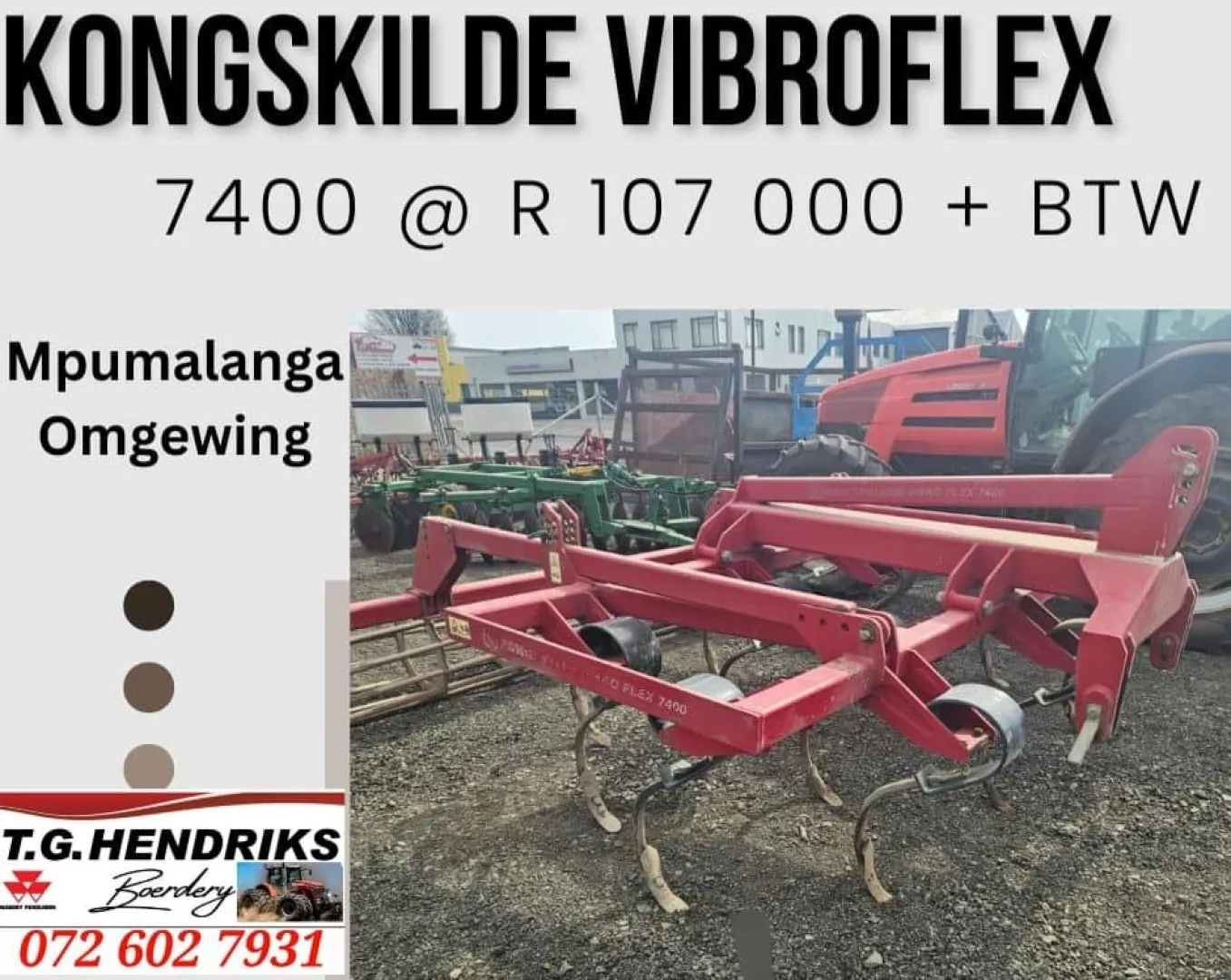 Kongskilde vibroflex 7400 | T.G Hendriks boerdery