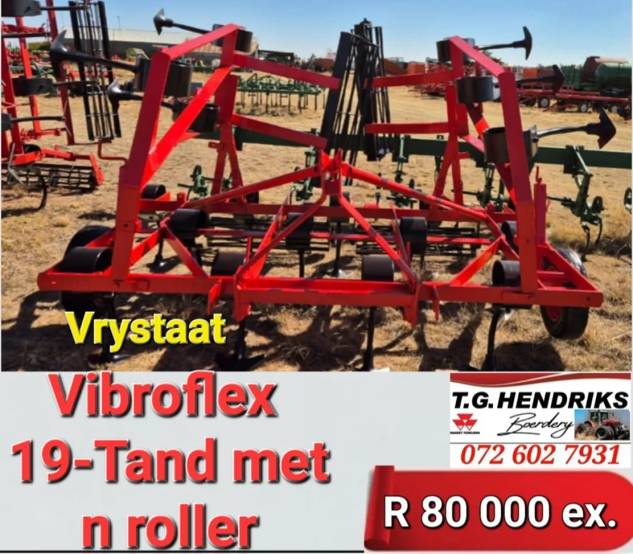 Vibroflex 19-Tand met `n roller | T.G Hendriks boerdery