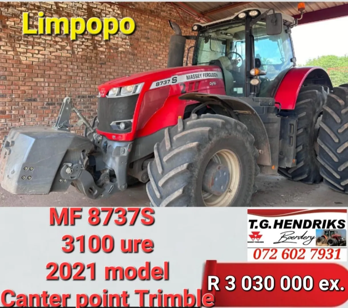 Massey Ferguson 8737S | T.G Hendriks boerdery