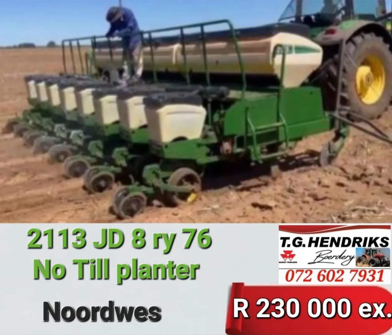 2113 John Deere 8 ry 76 | T.G Hendriks boerdery