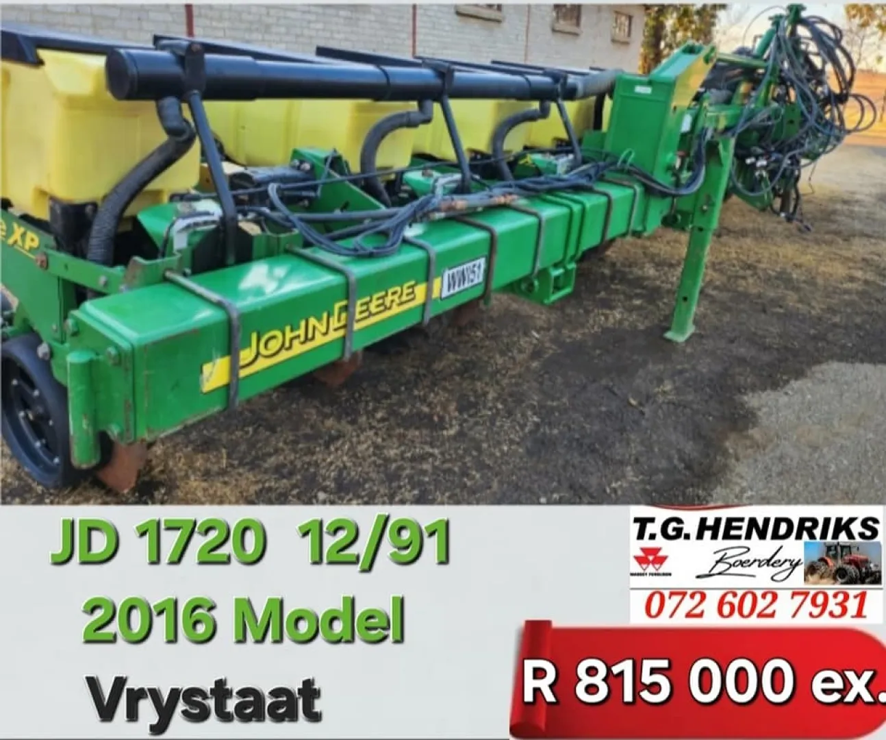 John Deere 1720 12/91 | T.G Hendriks boerdery